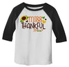 Shirts By Sarah Little Girl's Little Miss Thankful Thanksgiving Toddler Raglan
