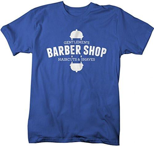 Shirts By Sarah Men's Gentlemen's Barber Shop T-Shirt Haircuts Saves Shirt-Shirts By Sarah