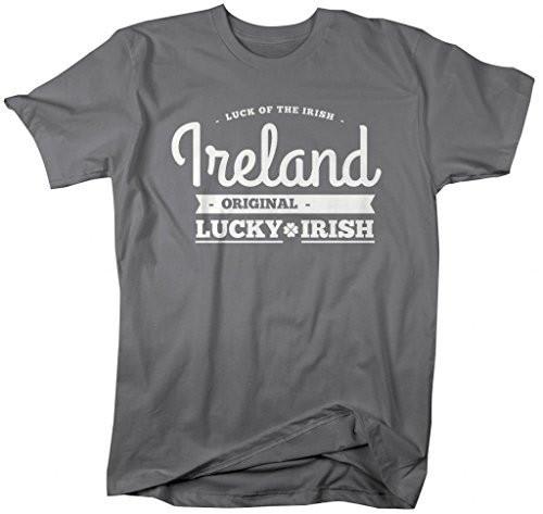 Shirts By Sarah Men's Saint Patrick's Day T-Shirt Ireland Original Lucky Irish-Shirts By Sarah