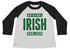 Shirts By Sarah Boy's Funny St. Patrick's Day Shirt Original Irish Hooligan 3/4 Sleeve Raglan Shirts-Shirts By Sarah