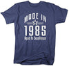 Shirts By Sarah Men's Made In 1985 Birthday T-Shirt Aged To Excellence Shirts