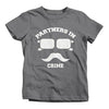 Shirts By Sarah Boy's Best Friend T-Shirts Partners In Crime Hipster Mustache