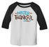 Shirts By Sarah Little Boy's Little Mister Thankful Thanksgiving Toddler Raglan-Shirts By Sarah