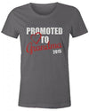 Shirts By Sarah Women's Promoted To Grandma 2015 T-Shirt New Grandparents Baby Reveal
