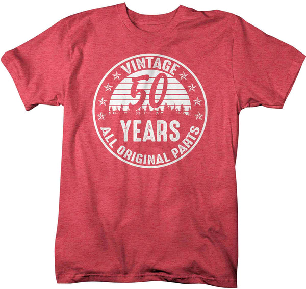 Men's 50th Birthday Shirt Original Parts T Shirts Fiftieth Birthday Shirts Shirt For 50th Vintage Age 50th Birthday Gift Unisex-Shirts By Sarah