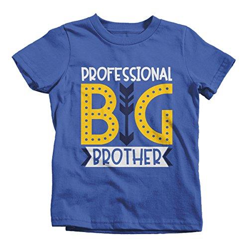 Shirts By Sarah Boy's Professional Big Brother T-Shirt Cute Sibling Shirt-Shirts By Sarah
