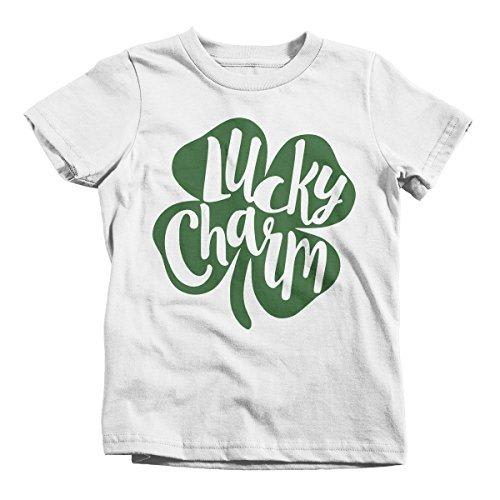 Shirts By Sarah Youth Lucky Charm T-Shirt ST. Patrick's Day Clover Tee-Shirts By Sarah