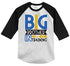 Shirts By Sarah Boy's Toddler Big Brother in Training T-Shirt Promoted Shirt Baby 3/4 Sleeve Raglan-Shirts By Sarah