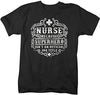 Shirts By Sarah Men's Funny Nurse T-Shirt Superhero Isn't A Job Title Nursing Shirt