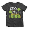 Shirts By Sarah Youth Funny ST. Patrick's Day T-Shirt Kiss Me Almost Irish Toddler