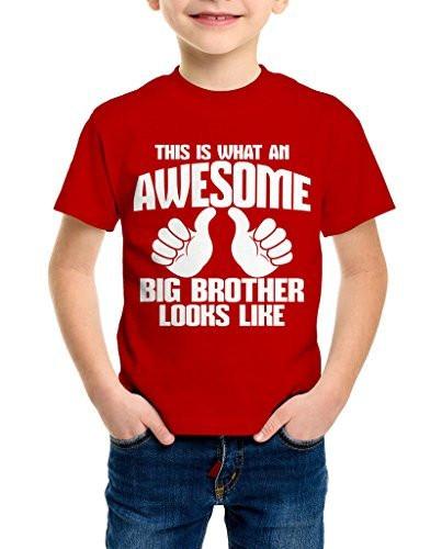 Shirts By Sarah Boy's Awesome Big Brother T-Shirt-Shirts By Sarah