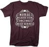 Shirts By Sarah Men's Funny Nurse T-Shirt Even Doctors Need Heroes Nursing Shirt