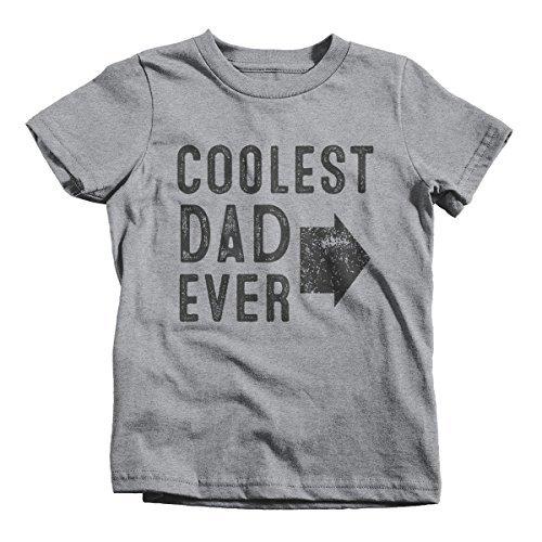 Shirts By Sarah Youth Matching Coolest Dad Ever T-Shirt Boy's Girl's Left-Shirts By Sarah