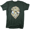 Shirts By Sarah Men's Hipster Lion Sunglasses T-Shirt Summer Big Cat Shirts