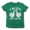 Shirts By Sarah Girl's Big Sister To Be Shirt Looks Like Me Funny Promoted T-Shirt