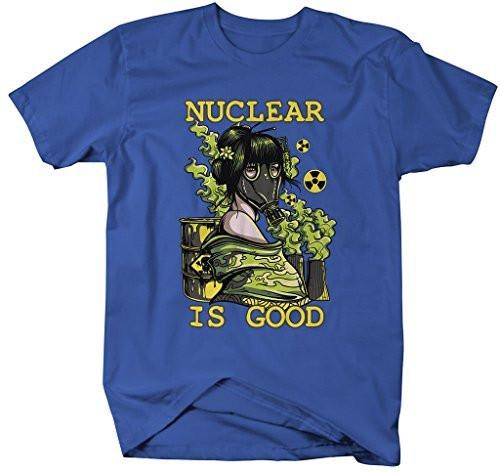Shirts By Sarah Men's Grunge Nuclear Is Good Ironic T-Shirt Hipster Shirts-Shirts By Sarah