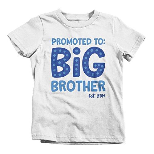Boy's Promoted to Big Brother EST. 2019 Baby Reveal T-Shirt Cute Shirt-Shirts By Sarah