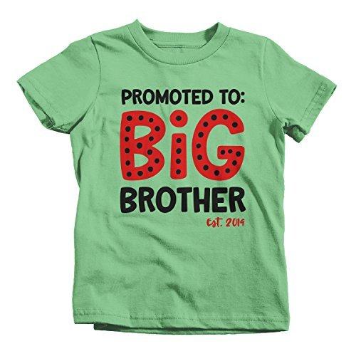 Shirts By Sarah Boy's Promoted to Big Brother EST. 2019 Baby Reveal T-Shirt Cute Shirt-Shirts By Sarah