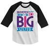 Shirts By Sarah Girl's Toddler Promoted to Big Sister Dotty T-Shirt Cute Shirt Promoted to T-Shirt 3/4 Sleeve Raglan