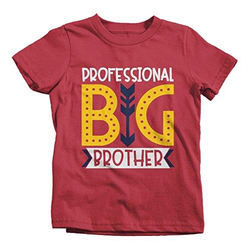 Shirts By Sarah Boy's Professional Big Brother T-Shirt Cute Sibling Shirt-Shirts By Sarah