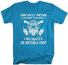 Shirts By Sarah Men's Firefighter T-Shirt Love Being A Dad Fireman Shirt