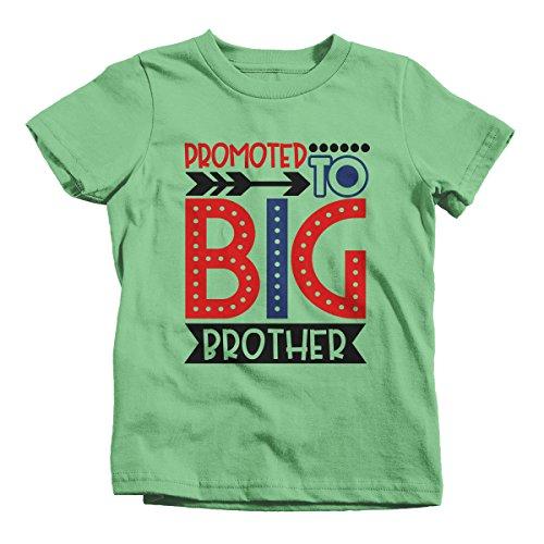Shirts By Sarah Boy's Promoted to Big Brother Dotty T-Shirt Cute Shirt Promoted to T-Shirt-Shirts By Sarah