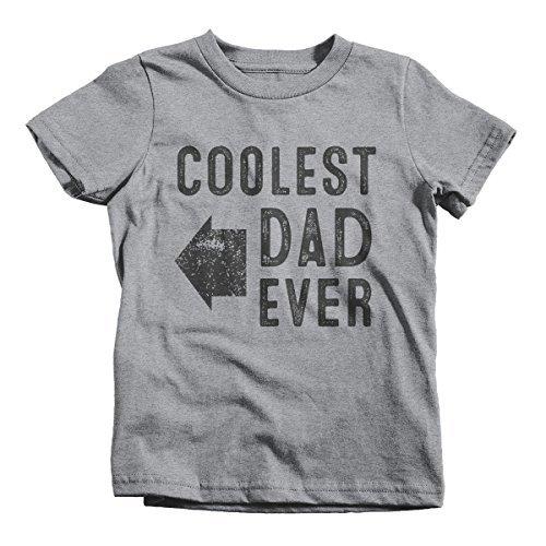 Shirts By Sarah Youth Matching Coolest Dad Ever T-Shirt Boy's Girl's Right-Shirts By Sarah