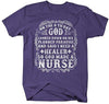 Shirts By Sarah Men's Funny Nurses T-Shirt On 8th Day God Created Nurse Healer