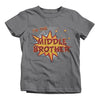 Shirts By Sarah Boy's I'm The Middle Brother Comic T-Shirt Bubble Stars Fun Shirt