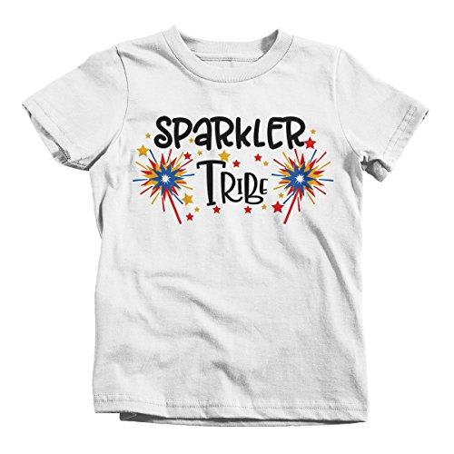 Boy's Patriotic 4th July T-Shirt Sparkler Tribe Shirt-Shirts By Sarah