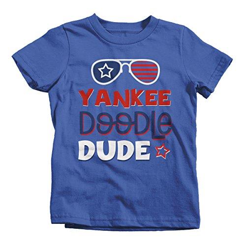 Boy's Patriotic 4th July T-Shirt Yankee Doodle Dude Shirts-Shirts By Sarah