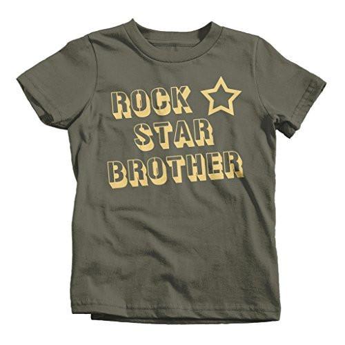 Shirts By Sarah Boy's Rock Star Brother T-Shirt-Shirts By Sarah