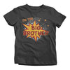 Shirts By Sarah Boy's Big I'm The Brother Comic T-Shirt Bubble Stars Fun Shirt