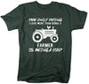 Shirts By Sarah Men's Love Farmer T-Shirt Love Being Dad Gift Farming Shirt