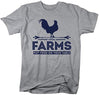 Shirts By Sarah Men's Farming T-Shirt Farms Put Food On Table Ring Spun Cotton Tee