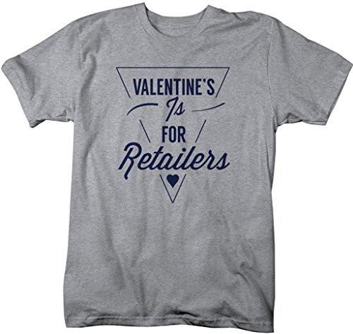 Shirts By Sarah Men's Ironic Valentine's Hipster T-Shirt Funny Shirts-Shirts By Sarah