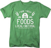 Shirts By Sarah Men's Farm Fresh Foods T-Shirt Support Local Farming Shirt