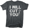 Shirts By Sarah Men's I Will Cut You Funny Hairdresser Barber T-Shirt