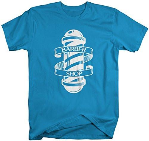 Shirts By Sarah Men's Barber Shirts Shop Pole T-Shirt For Barbers-Shirts By Sarah