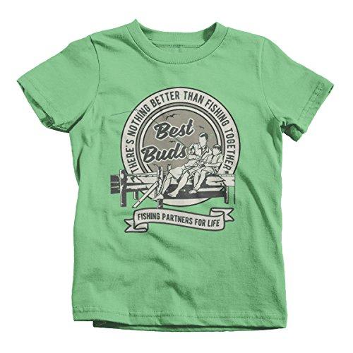 Boy's Matching Fishing T-Shirt Father Son Best Buds Grandpa Shirt-Shirts By Sarah