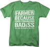 Shirts By Sarah Men's Funny Farmer T-Shirt Food Producing Bad*ss Shirt