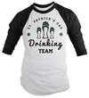 Shirts By Sarah Men's Funny St. Patrick's Day Drinking Team T-Shirt 3/4 Sleeve Raglan Shirts