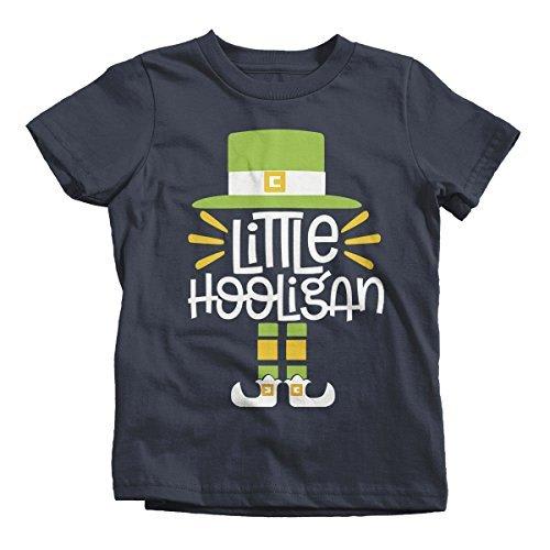 Shirts By Sarah Youth Little Hooligan Funny ST. Patrick's Day T-Shirt Leprechaun Tee-Shirts By Sarah