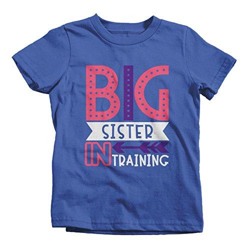 Girl's Big Sister in Training T-Shirt Promoted Shirt Baby Announcement-Shirts By Sarah