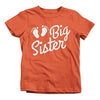 Shirts By Sarah Girl's Big Sister Baby Feet T-Shirt Cute Promoted Shirts