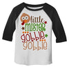 Shirts By Sarah Little Boy's Little Mister Gobble Gobble Thanksgiving Toddler Raglan