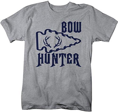 Shirts By Sarah Men's Bow Hunter T-Shirt Hunting Shirts Arrow Antlers-Shirts By Sarah