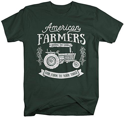 Men's Vintage Farmer T-Shirt American Farmers Tractor Tee Farm to Table Shirt-Shirts By Sarah
