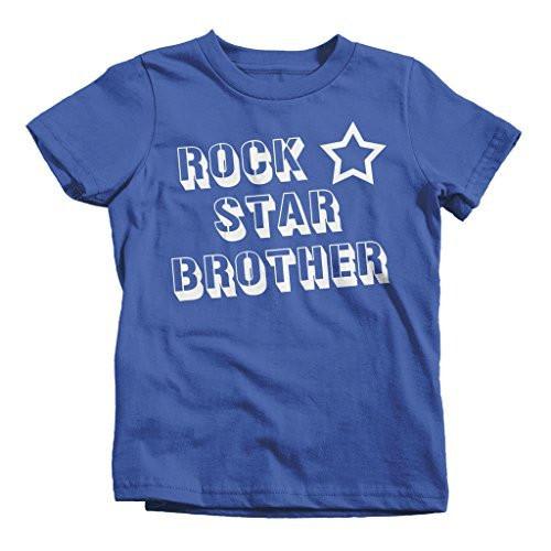 Shirts By Sarah Boy's Rock Star Brother T-Shirt-Shirts By Sarah