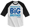Shirts By Sarah Boy's Toddler Promoted to Big Brother EST. 2019 Baby Reveal T-Shirt Cute Shirt 3/4 Sleeve Raglan